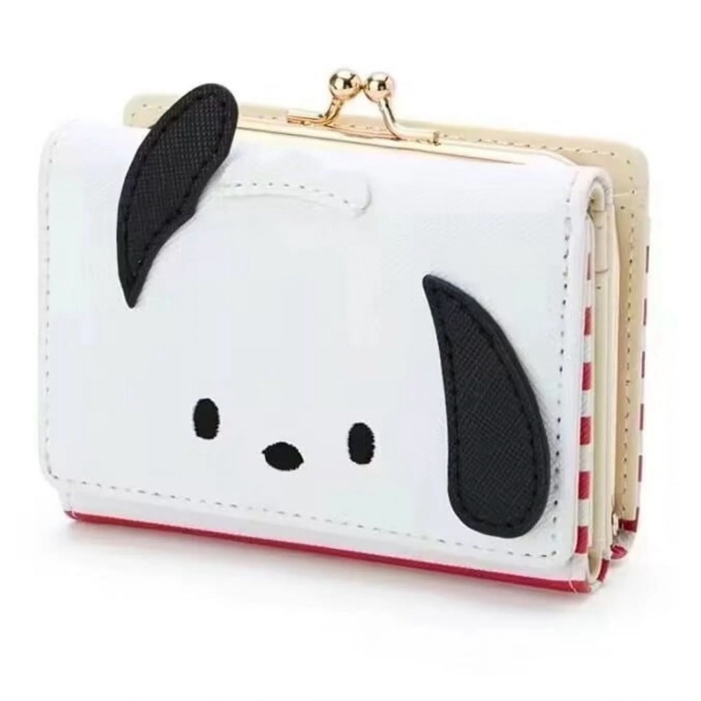 Sanrio NWT Pochacco Face Flap Wallet W/KissLock - Picture 5 of 11